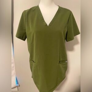 FIGS Casma Olive green scrub top Size